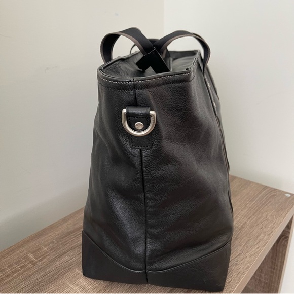 Coach Heritage Web Leather Weekend Tote Style F71169 - Picture 7 of 12